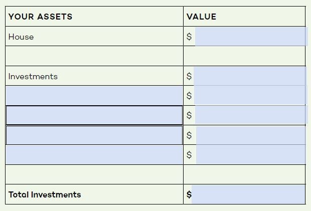 assets table